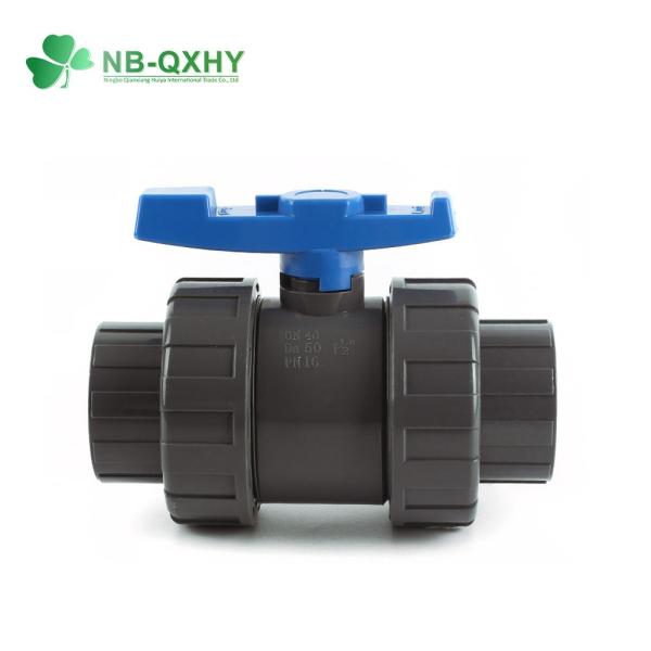 Válvula de Esfera Flexível 1/2-4 Socke Plástico PVC União Única para Aplicações Industriais