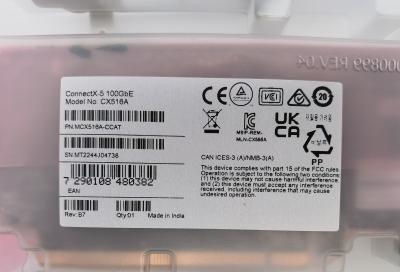 Mellanox MCX516A-CCAT Original Brand ConnectX-5 EN Network 100GbE Dual-Port QSFP28 PCIe3.0 X 16 Fiber Optic Equipment 5G Network