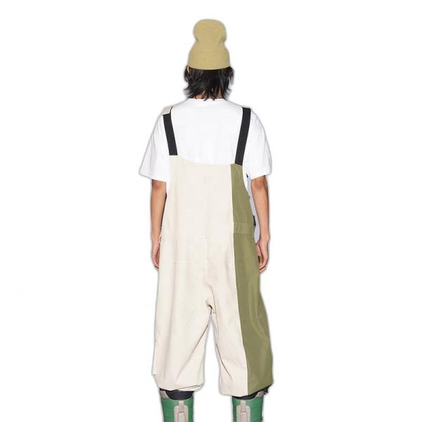 End Contrast Color Overalls with Windstopper Material Sportswear Type Ski Snow Wear