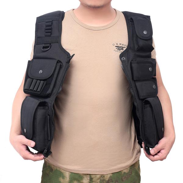 600D Nylon Military Tactical Vest For Camping Mountaineering 55*53*20cm