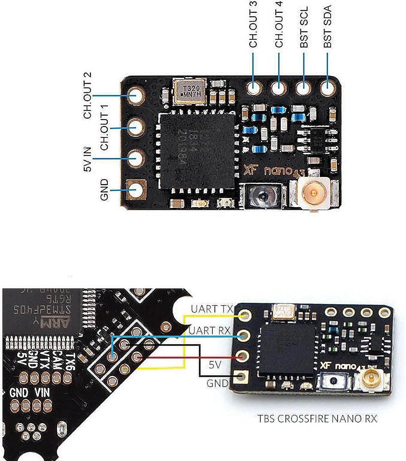 Factory Outlet Black Sheep TBS Crossfire Nano (Special Edition)- Long Range Drone Voltage Input