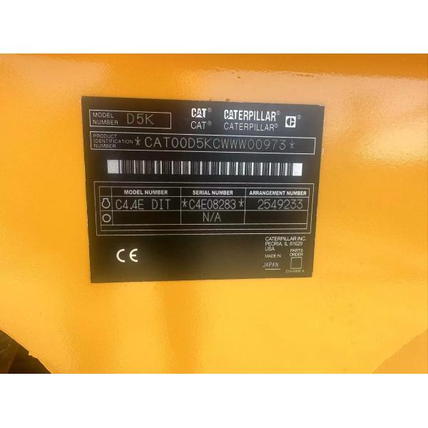 Cat Caterpillar D5k Lgp Cat D5k Dozer Front Blade Width 4.262m Dozer Second Hand