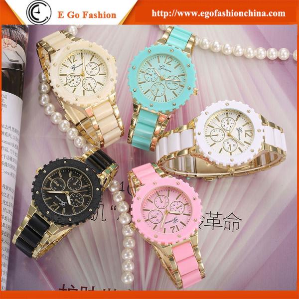 GV05 Rose Gold Luxury Watches for Woman Hotsale in USA GENEVA Watch Candy Quartz Watches