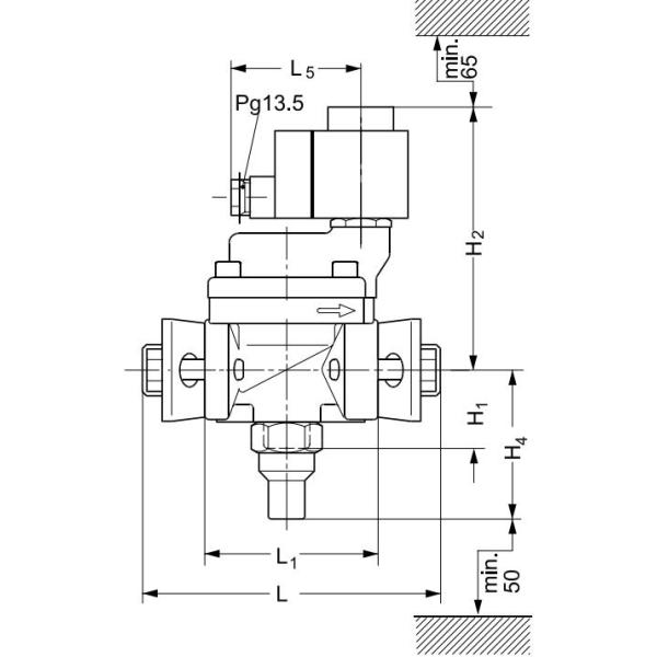 Valve de réfrigération d'usine d'ammoniaque de HT JS1025 EN-JS1025 d'EVRA 25
