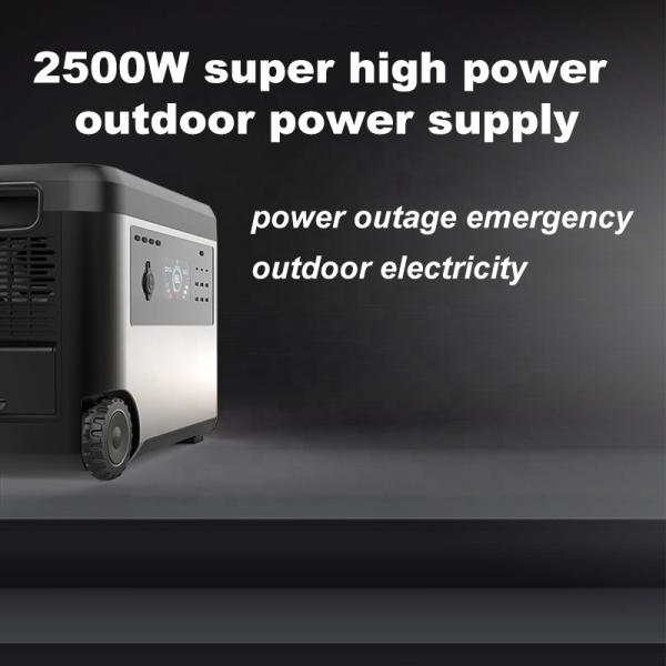 2500 W Phone Charge Wireless Energy Storage Battery / Outdoor 3000W D5 2000W Portable 2000Wh Power Station with Solar Panel
