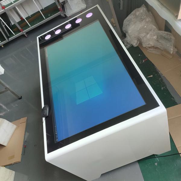 Free Standing 55 Inch Indoor Lcd Interactive Android Or Windows System Coffee Game Smart Touch Screen Table