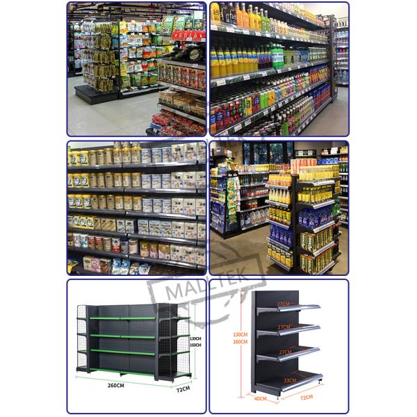 Металлический магазин Супермаркет Гондаль Шелфы Элегантный внешний вид для демонстрации продукта