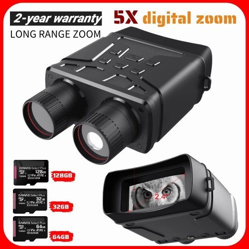 Binoculars Night Vision Device Infrared 1080P HD 5X Digital Zoom Outdoor Hunting Telescope