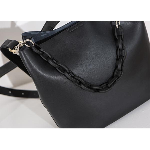 Large Capacity Women'S Bag Fashion Chain PU Shoulder Bag Texture Messenger Bucket Bag