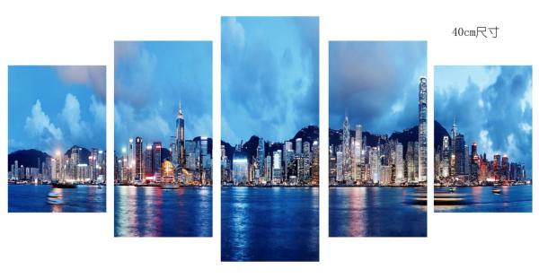 Hotel / Restaurant Canvas Prints Wall Art , 5 Piece Canvas Wall Art CV0016