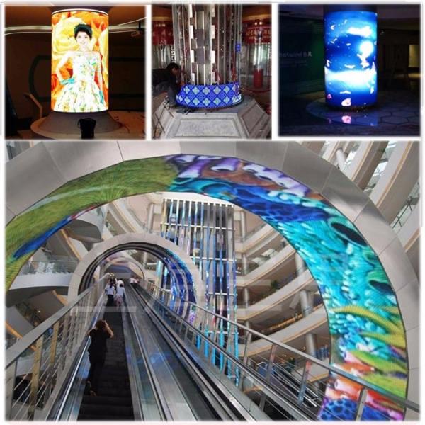 High Definition Flexible LED Display P2.5 Soft Module 1000 Nits For Curved Screen
