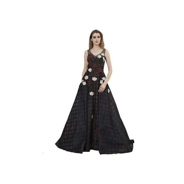 Soft Forging Inki Pink European Style Evening Dresses With Bow Sash Floor Length