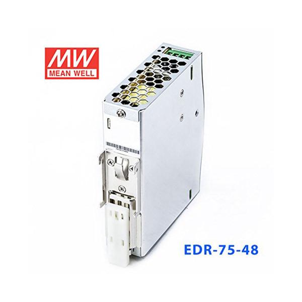 MEAN WELL 75W DIN Rail Power Supply 48V Industrial Grade UL508 Approved