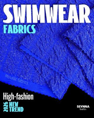 Unisex Recycled Swimwear Fabric with Solid Pattern Material