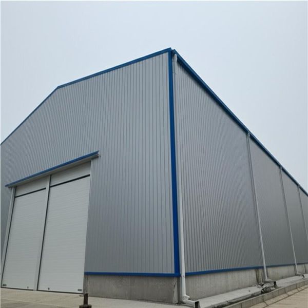 Customized Steel Structure Warehouse with Sloped Roof and Steel Cladding Sheet for Durable Storage Solutions