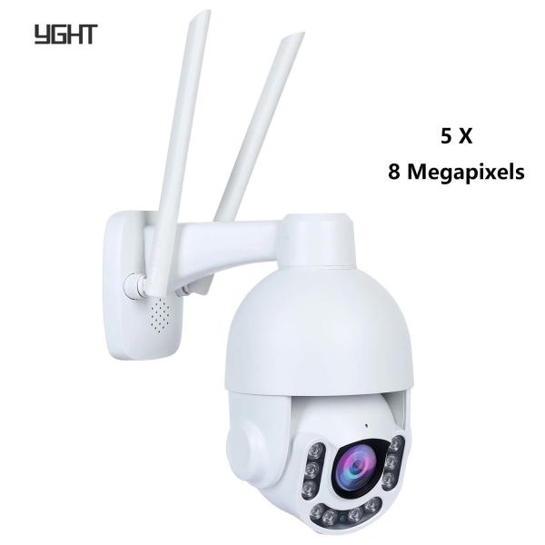 5X Zoom outdoor IP PTZ Wifi Camera 8.0MP NOVA SONY415 Metal Housing 60M IR Distance