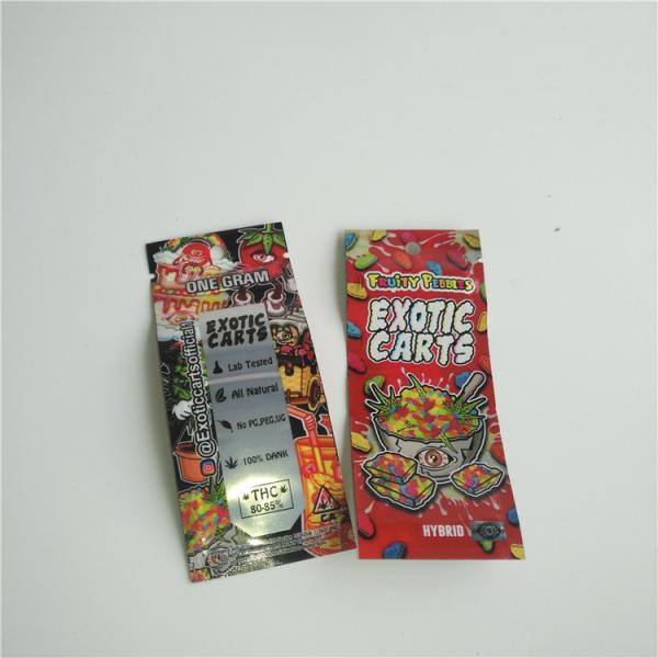 Les cartouches de CBD Vape rescellables tiennent le sac de Mylar de tirette de poches pour le réservoir de Vape