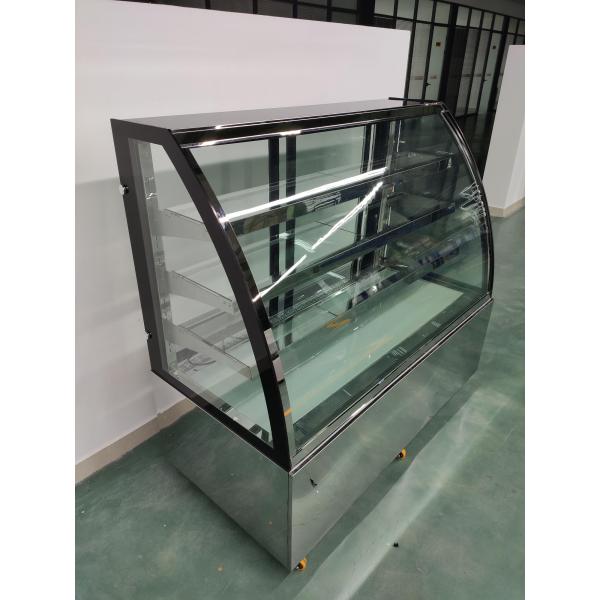 Изогнутый Refrigerated витринный шкаф пекарни используя компрессор Secop
