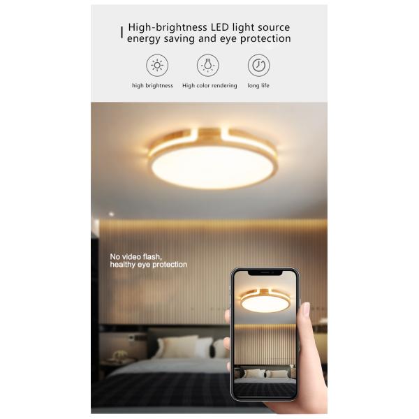 Wood Led Ceiling Lights For Living Room Bedroom Kitchen Ceiling Lamp(WH-WA-59)