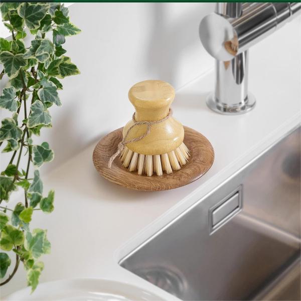 Деревянный моя скруббер щетки чистки кухни Odm блюда 6x7.8x6cm