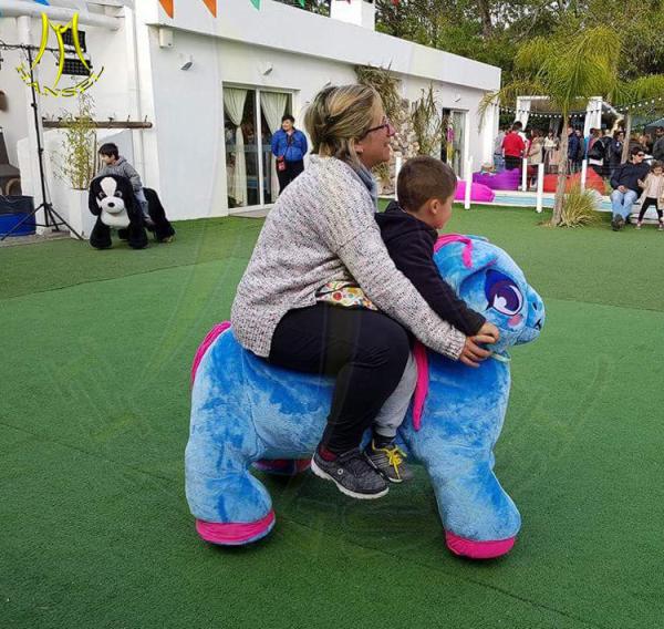 Hansel china outdoor playground kids ride on stuffed motorized animals