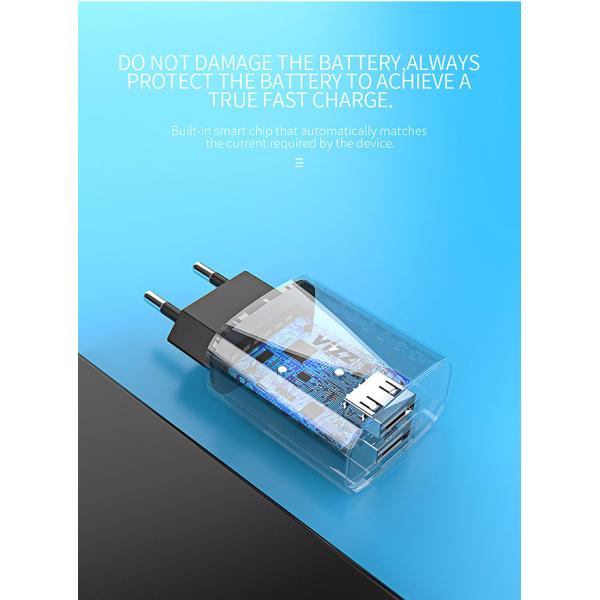 Двойные заряжатели телефона 40g ЕС США подачи энергии USB стандартные быстрые