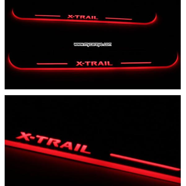 Nissan X-Trail car pedal set LED lights pedal car step Moving door scuff