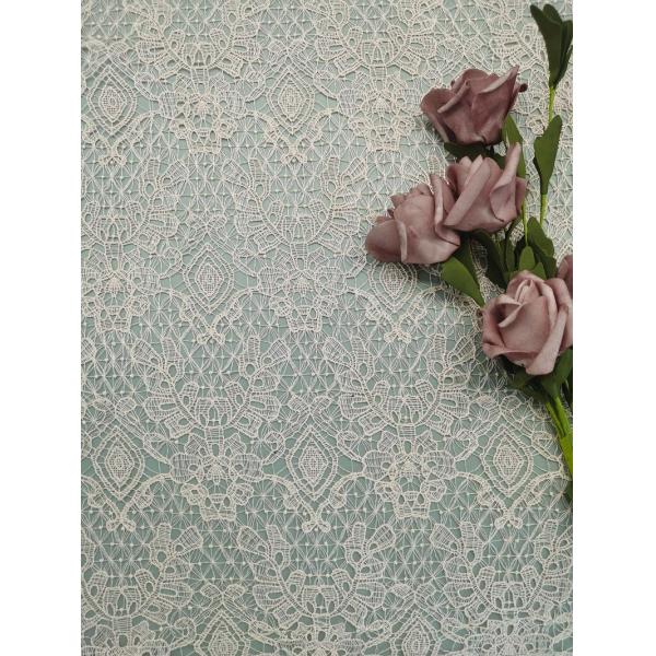 Полиэстер вышитый пинком химического легковеса ткани шнурка полный 125cm широкое