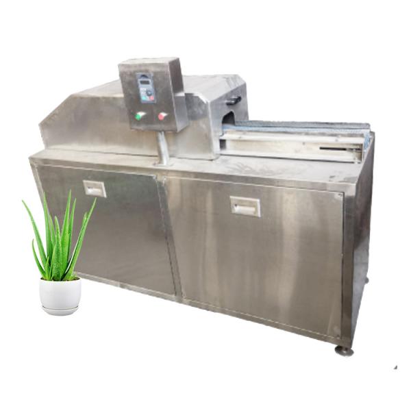 Stainless steel aloe vera leaf peeling machine / automatic aloe vera gel extraction machine