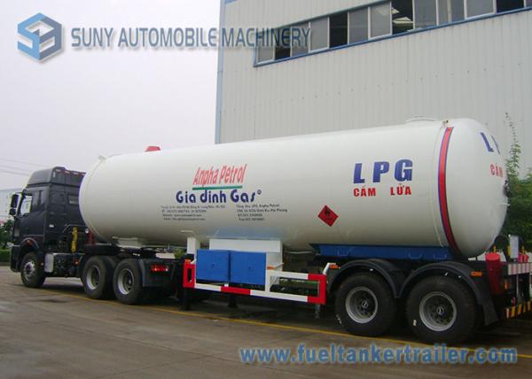 40500L 17T LPG Semi Trailer Cooking Gas 2 Axle LPG Tank Container