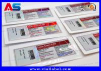 Anti Fake Laser Holographic 10ml Vial Labels For Peptide Pharmacy Medication Bottles labels for glass vials