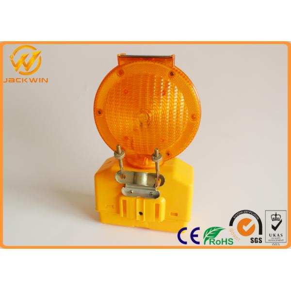 Construction Site Traffic Safety Equipment PC LED Solar Traffic Barricade Light Waterproof