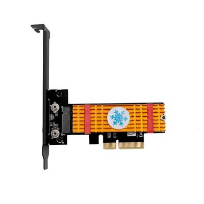 M.2 NGFF PCI-E Nvme  SSD To PCI Express 3.0 X4 Host Adapter  With Heatsink