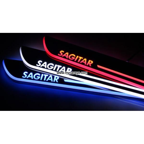Volkswagen Sagitar car welcome light led Moving Door sill Scuff Pedal Lights