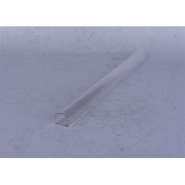Transparent / Milky Polycarbonate LED Profile , Extruded LED Profile Housing