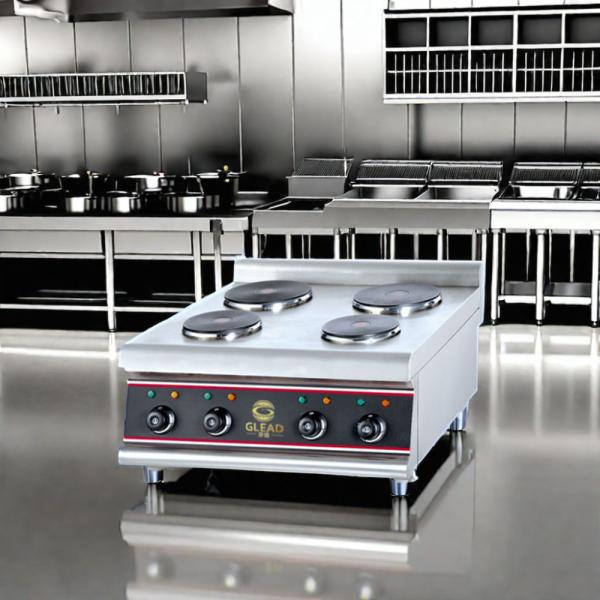 Equipamento de cozinha de restaurante de aço inoxidável comercial Controle digital Decks de bandejas múltiplas