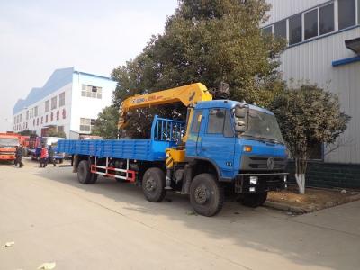 guindaste 10T telescópico montado DropsideTruck com o braço reto hidráulico