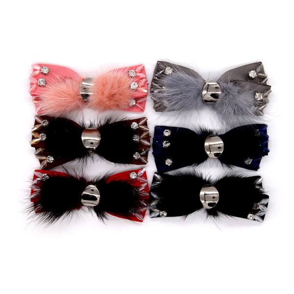 Ribbon coloured bow-tied shoe flower,Handmade footwear ornaments and flower Thread ribbon Beige ,white,black,red ,blue