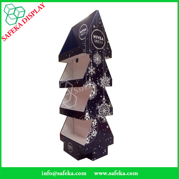 Point of sale store display stand  funco tree shape advertising Stackable display stand for Nivea