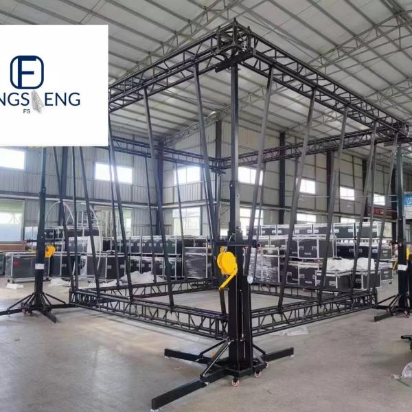 Silver Outdoor Stage Truss Easy Disassemble Aluminum Layer Truss For Event Speaker Lift