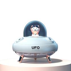 400ml Humidificador de design bonito UFO Double Spray Humidificação Humidificador USB recarregável silencioso com luz noturna colorida
