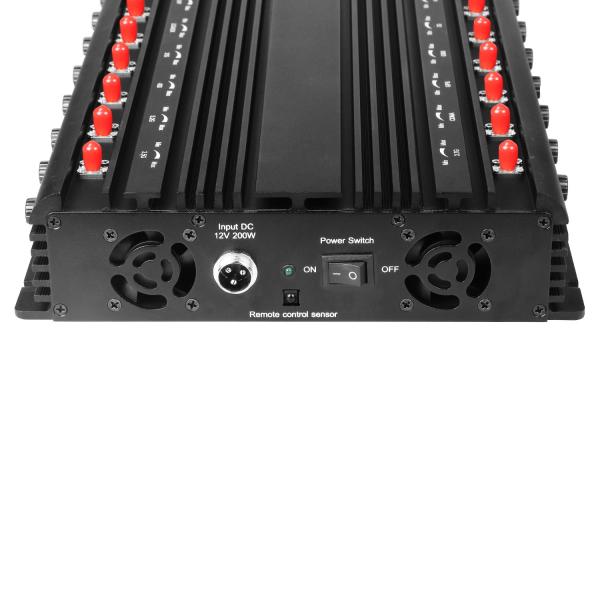 Multifunctional 20 antennas 5G mobile phone(Including 3.5G, 3.7G), GPS, 2.4G, 5.2G, 5.8G, WIFI6E, RF etc,.Signals jammer With Remote Control.