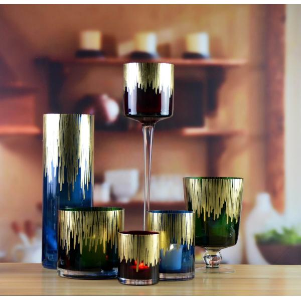 Handmade толстая ваза сплошного цвета стены декоративная стеклянная