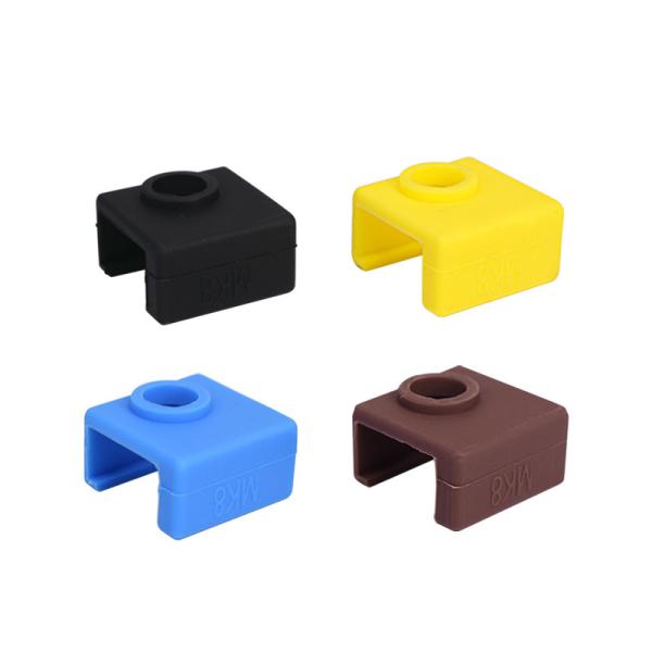 Brown yellow Silicone Hotend Cover MK7 MK8 MK9 3D Printer Heat Block