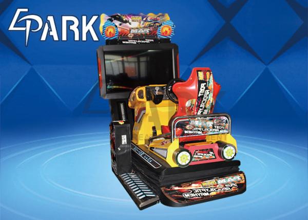 Indoor 3D Film Dynamic Chair Arcade Racing Simulator / Car Driving Game Machine