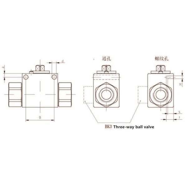 High Pressure Hydraulic Ball Valves , Hydro Valve Ball Valve Mounting Hole Threaded