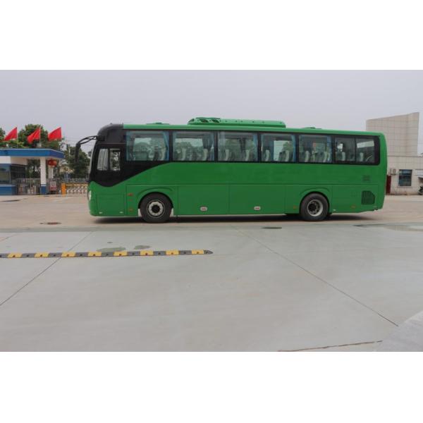 Green Used Coach Bus Diesel 49 Seat Long Tour Bus LHD Equipped A / C Very New 2018 Year