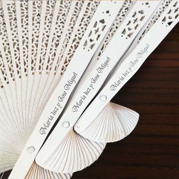 [I AM YOUR FANS] Hot Selling Sandalwood Fans No Fragrance Wood Fan With Box/Bag