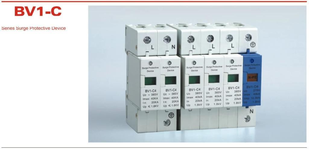 2p и 3p 380V солнечные СВ SPD устройства защиты от перенапряжения для безопасности электроснабжения