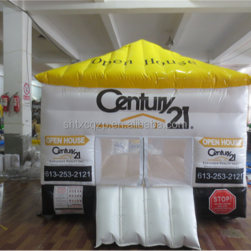 Custom Inflatable Real Estate Promotion House Display with Printed Branding Panels